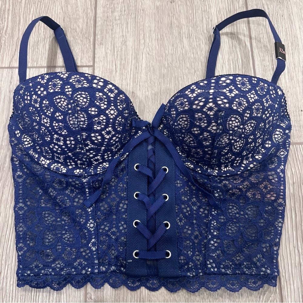 Victoria’s Secret Blue Lace Bustier